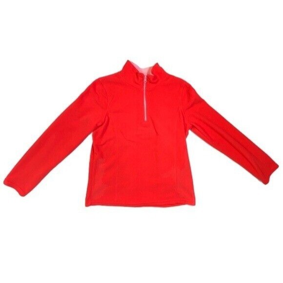 Old Navy Active Coral Quarter Zip Pullover Girls Size 14/16 Polyester Fleece XL - Picture 2 of 7